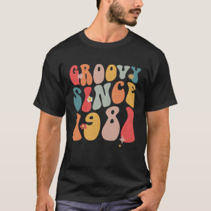 Camiseta Estilo de Flores Coloridas desde 1981 Estilo 41s