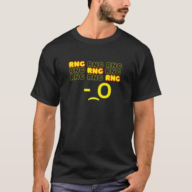 Camiseta Estilo de fonte RNG minimalista (Frente)