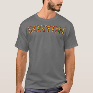 Camiseta estilo de fruta da cidade de Boston