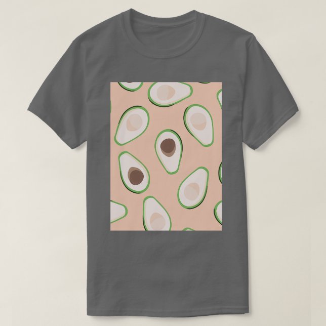 Camiseta Estilo de Fruta Modestável do Avocado (Frente do Design)