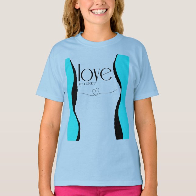 Camiseta estilo de garota adolescente (Frente)