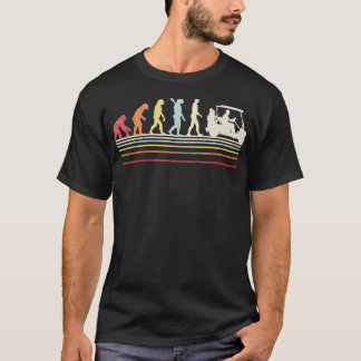 Camiseta Estilo De Golfe Engraçado Evolução Do Homem