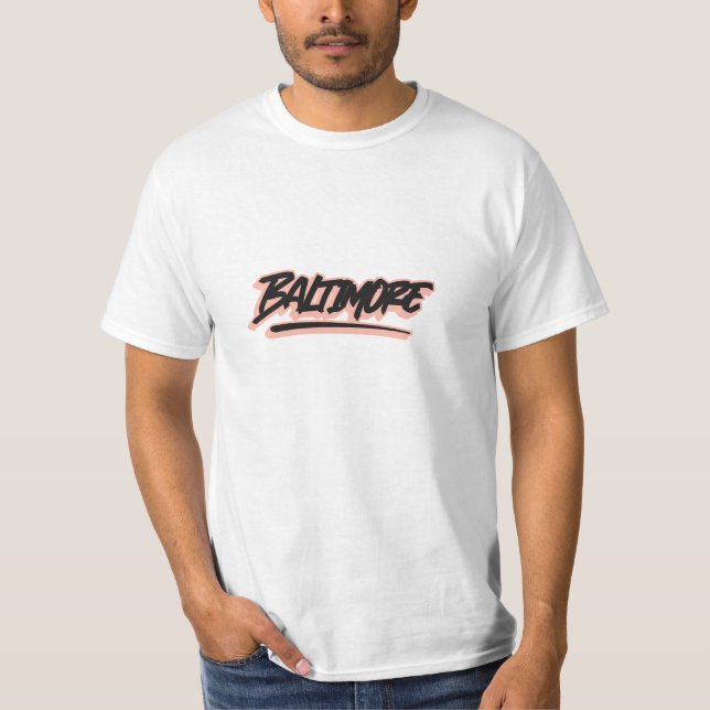 Camiseta Estilo de Grafite Baltimore - T-Shirt (Frente)