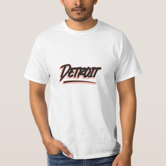 Camiseta Estilo de Grafite Detroit T-Shirt (Frente)