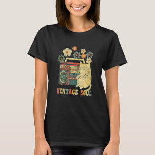 Camiseta Estilo de Groovy Soul Flores de Alma de Gato