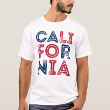 Estilo de Grunge California - Camisa-T de Homens