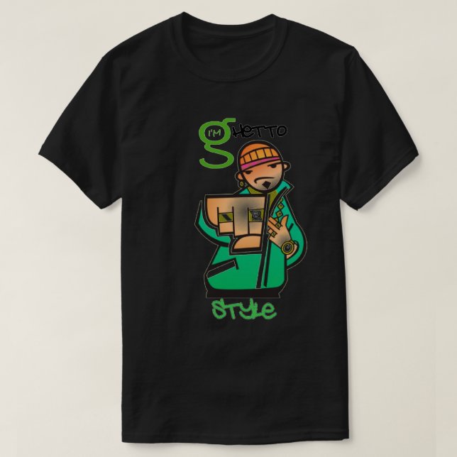 Camiseta Estilo de gueto T-Shirt (Frente do Design)