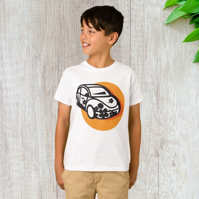 Camiseta Estilo de Hippie Cute do Carro de Potência da Flor (Criador carregado)
