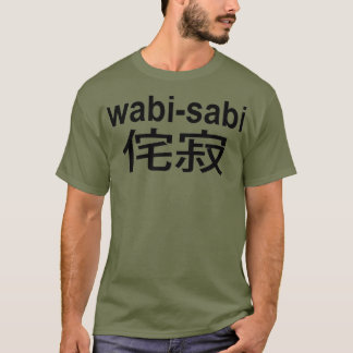 Camiseta estilo de imperfeição do japão wabi sabi