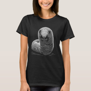 Camiseta Estilo de Impressão Digital - Mãe de Pai de Verme