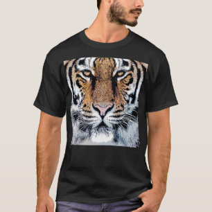 Camiseta Estilo de Impressão do Gráfico do Retrato Selvagem