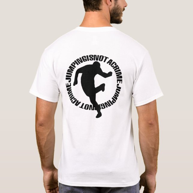 Camiseta Estilo de jumper preto [transparente] (Verso)