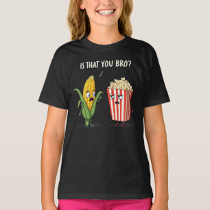Camiseta Estilo de Kawaii, Engraçado, Pipoca, Pop-Milho