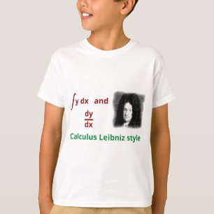 Camiseta Estilo de Leibniz do cálculo