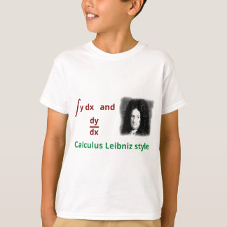 Camiseta Estilo de Leibniz do cálculo