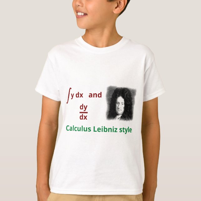 Camiseta Estilo de Leibniz do cálculo (Frente)