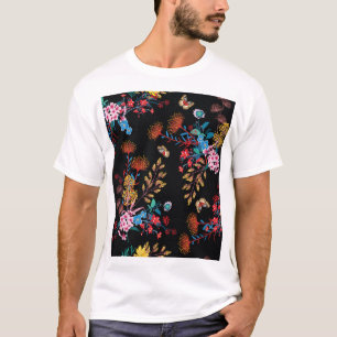 Camiseta Estilo de Liberdade das Borboletas do Jardim Bloom