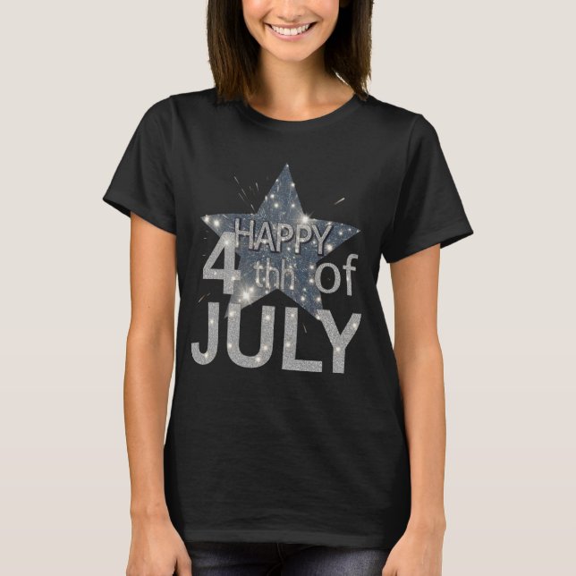 Camiseta Estilo de Liberdade: Designs de Slogan dos EUA (Frente)