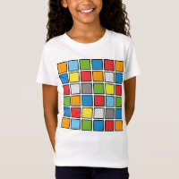 Estilo de Livro Quadrado Camisa-T