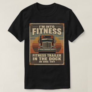 Camiseta Estilo de Malhação Gráfico de Humor de Caminhão Se