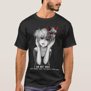 Camiseta Estilo de Manga de Máscara Yandere Oni