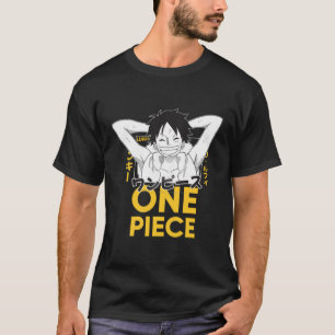 Camiseta Estilo de manga pirata de anime sorridente