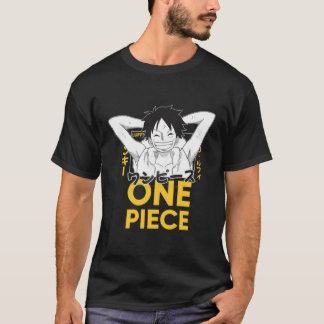 Camiseta Estilo de manga pirata de anime sorridente