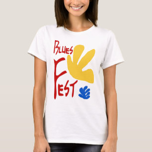 Camiseta Estilo de Matisso de Fest Blues