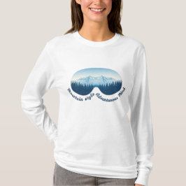 Camiseta Estilo de Montanha, Mente Aventureira – Óculos de