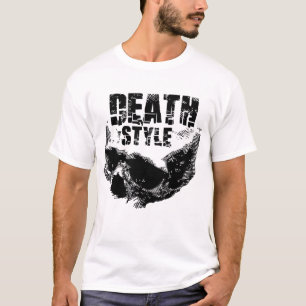 Camiseta Estilo de Morte - Design de Caveira