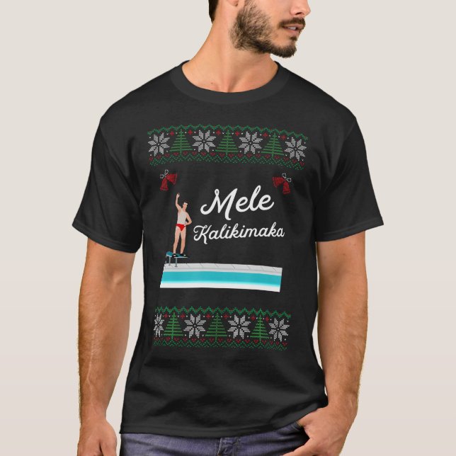 Camiseta Estilo De Natal Engraçado Para Mulheres (Frente)