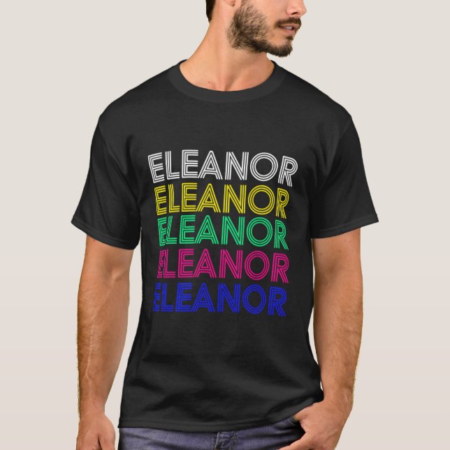 Camiseta Estilo de Nome Personalizado Eleanor (Frente)