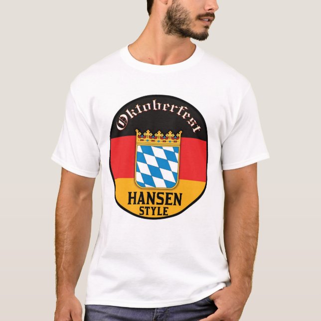 Camiseta Estilo de Oktoberfest - de Hansen (Frente)
