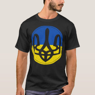 Camiseta Estilo De Olho De Peixe Distorcido Da Ucrânia
