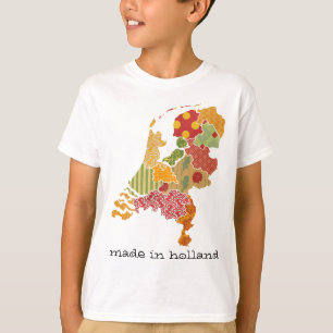 Camiseta Estilo de Patchwork Bohemian da Província Holandes