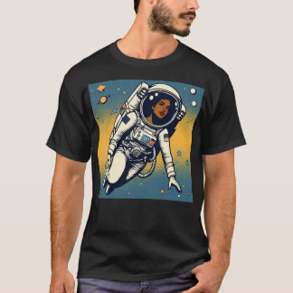 Camiseta Estilo de Pop de Arte Astronauta