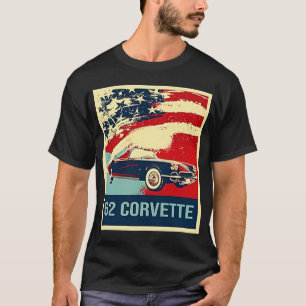 Camiseta Estilo de Pop de Arte Corvette C1 1962