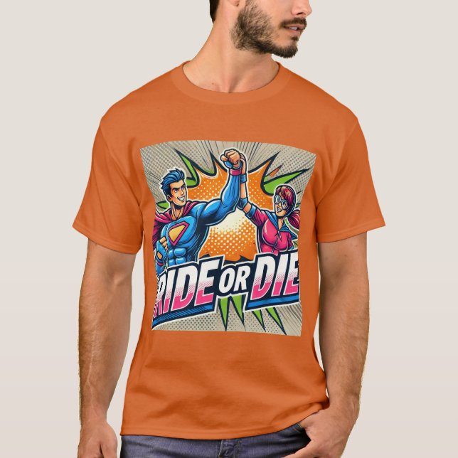 Camiseta Estilo De Quadrado De Corrida Ou Morte (Frente)