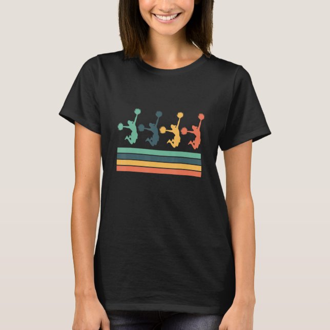 Camiseta Estilo de Retro Cheerhead Cheerleader Cheerhead Ch (Frente)