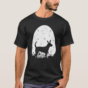 Camiseta Estilo de Retrô de Ovos de Páscoa Colar Cão de Coo
