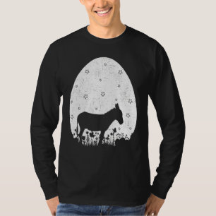 Camiseta Estilo de Retrô de Ovos de Páscoa Páscoa de Mule d