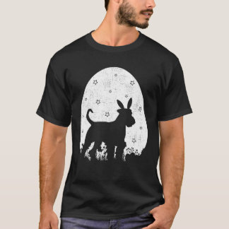 Camiseta Estilo de Retrô de Ovos de Páscoa, Terrier Páscoa