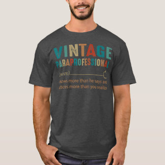 Camiseta Estilo de Retro do Novo Assistente Paraprofissiona