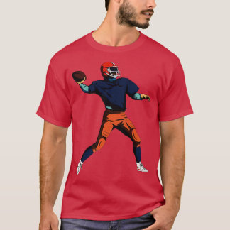 Camiseta Estilo de Retro Gridiron do Player Americano