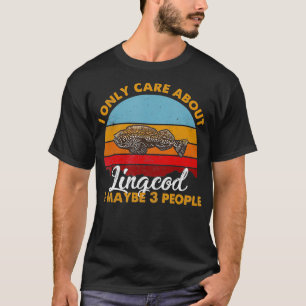 Camiseta Estilo de Retrorna Lingcod Sunset