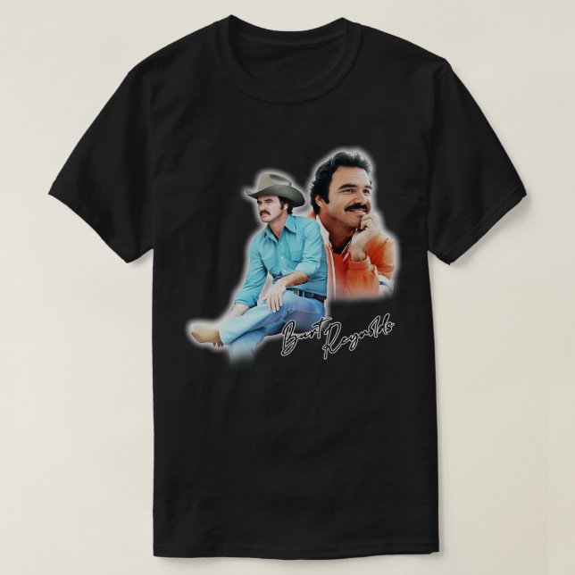 Camiseta Estilo de Reynolds Sexy Burt Retro 70s (Frente do Design)