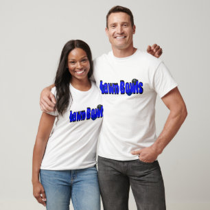 Camiseta Estilo de Rolagem: Logotipo de Lawn Dimensional