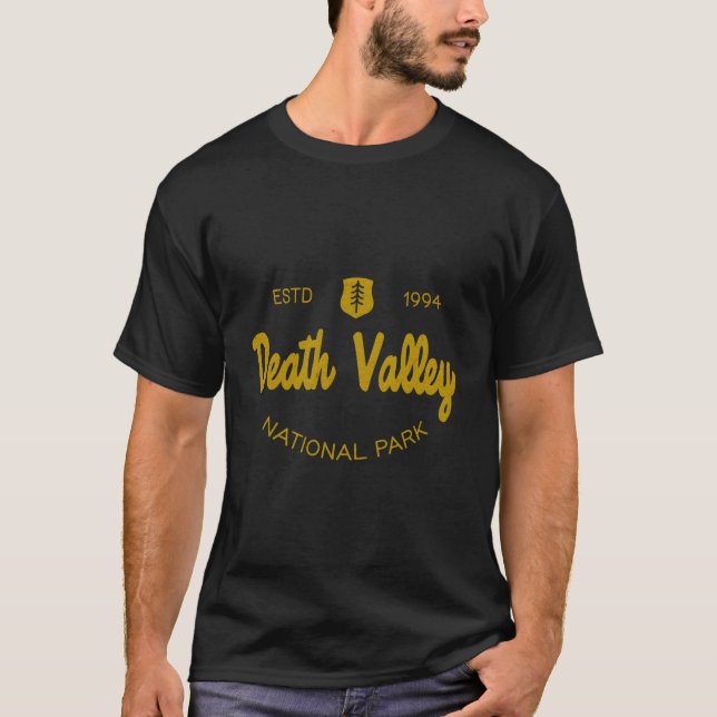 Camiseta Estilo de Script Clássico do Parque Nacional do Va (Frente)