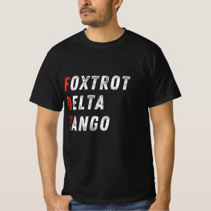 Camiseta Estilo de Sinalizador Telefônico da NATO - Foxtrot