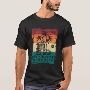 Camiseta Estilo de Surf de Huntington Beach de 2 Lados